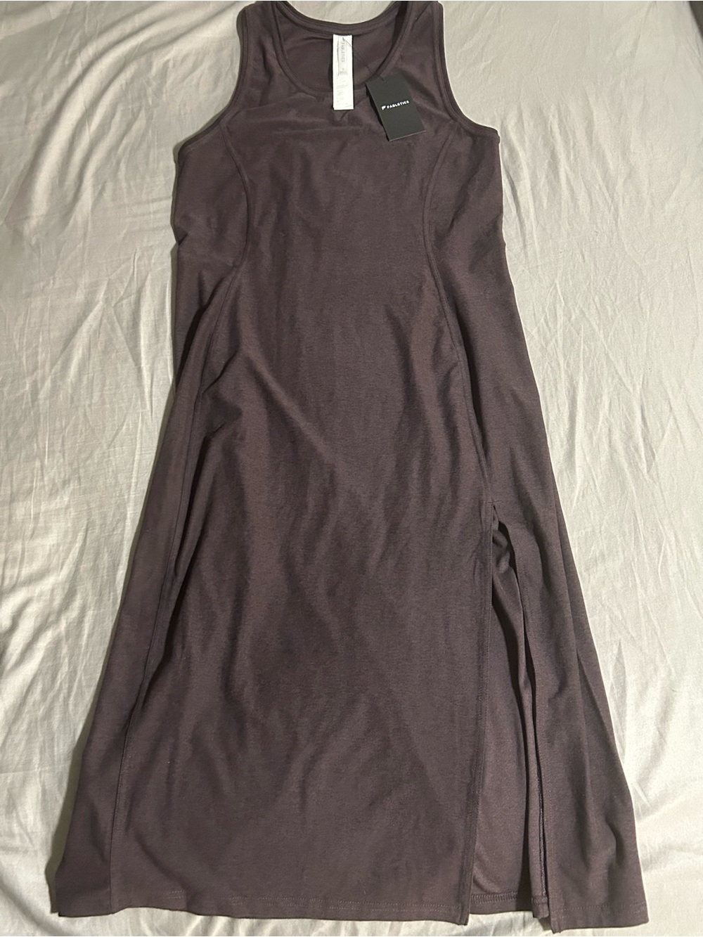 Fabletics Tank Midi Dress in Deep Plum